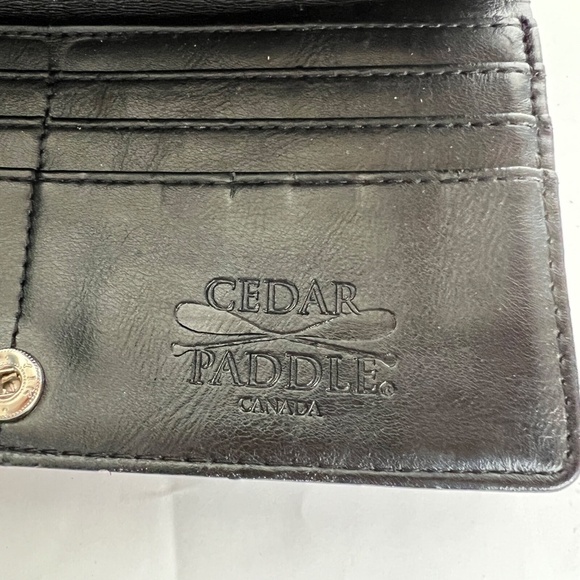 Cedar Paddle Canada LEE Claremont 3 1/2" Womens Orca Killer Whale Wallet 7” blue - Picture 6 of 6